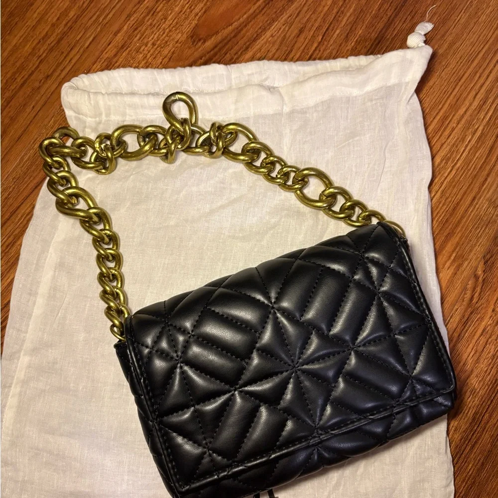 ZARA Black Quilted Purse - Picture 3 of 4